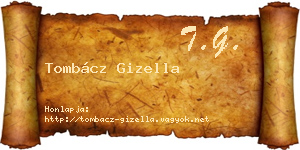 Tombácz Gizella névjegykártya